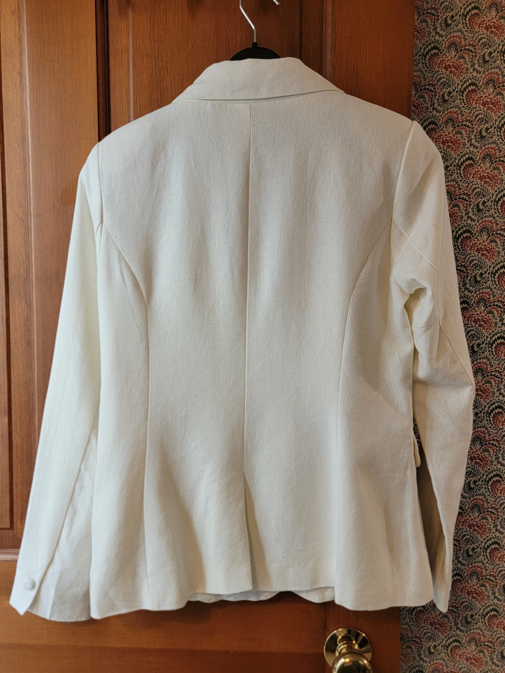 Jason Wu The Classics Embroidered Off-White Linen Blend Blazer Size Small - Picture 7 of 16